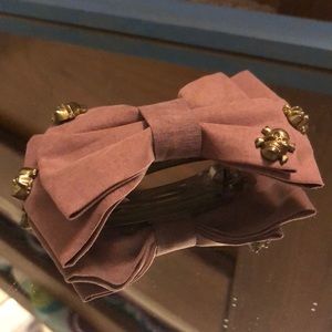 Hair bow tow snap clip with skulls